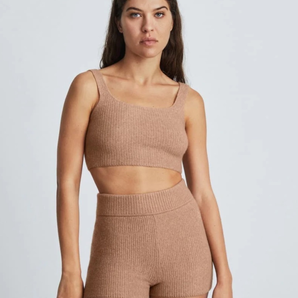 NWT Everlane Brown The Cozy Stretch Tank